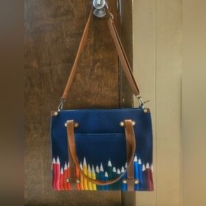 Modcloth Camp Director Color Pencil Messenger Bag